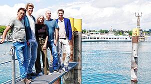 Die Macher hinter den Festen (von links): Joachim Berner, Tommy Spörrer, Elke Cosmo von der Ideenfabrik, Frank Schuhwerk und Eric Thiel.