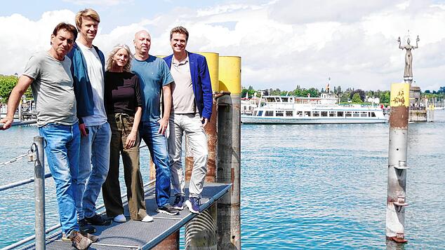 Die Macher hinter den Festen (von links): Joachim Berner, Tommy Spörrer, Elke Cosmo von der Ideenfabrik, Frank Schuhwerk und Eric Thiel.