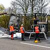 Das ist der Lastwagenanhänger, der kurz nach der Anschlussstelle Bad Dürrheim auf der A81 in Brand geraten und ausgebrannt ist.
