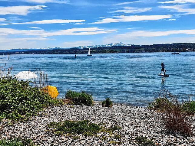 Auf dem Weg zum Hörnle: Idylle pur in Konstanz.
