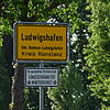 Ortsschild und Ortseinfahrt von Ludwigshafen