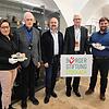 Kulturamtsleiterin Corinna Bruggaier, Willi Zöller, Wolfgang Kammerlander und Gebhard Schulz von der Bürgerstiftung sowie ...