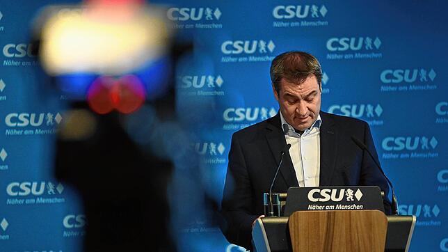 CSU-Chef Markus Söder in München: Er akzeptiere die Entscheidung des CDU-Vorstands für CDU-Chef Armin Laschet als Kanzlerkandidat der Union.