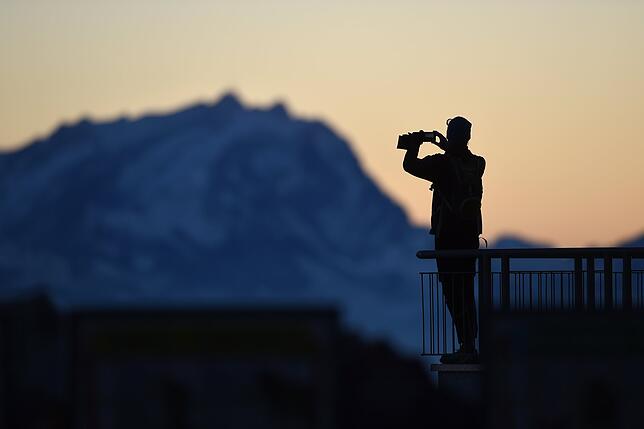 Für viele das Ziel in den Bergen: Das perfekte Foto für Instagram – wie hier am Pfänder.