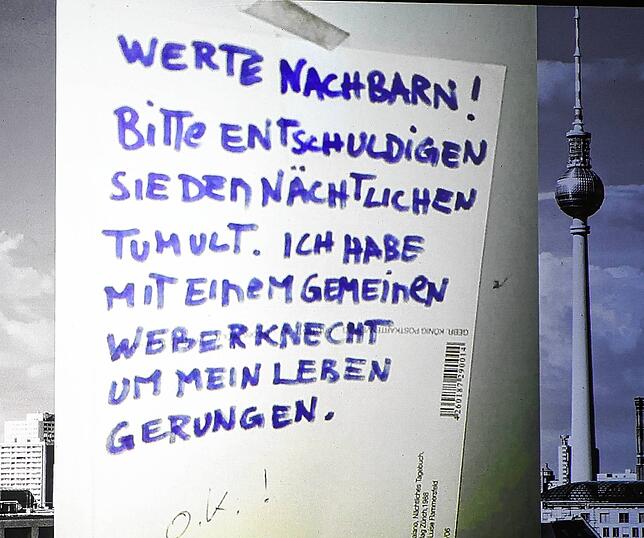 Kuriose Nachrichten wie diese lassen sich in Berlin in großer Zahl finden.