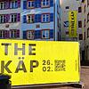 Gelbe Plakate und Banner mit der Aufschrift &bdquo;The Käp&ldquo; stehen und hängen in Waldshut, wie hier am Oberen Tor. Was verbirgt ...