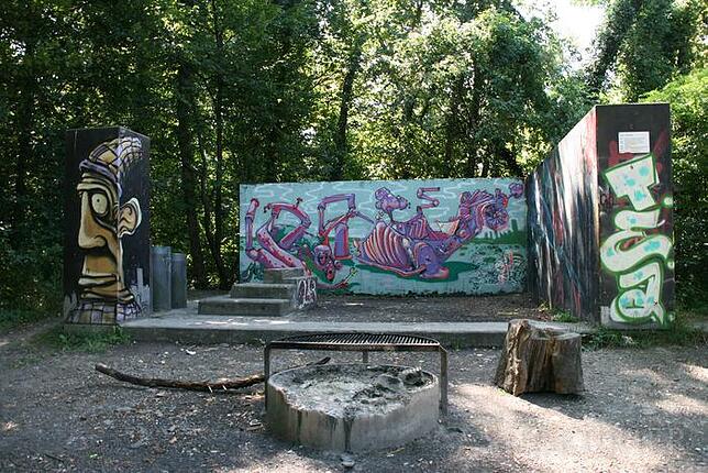 Der Grillplatz auf dem Taborberg.