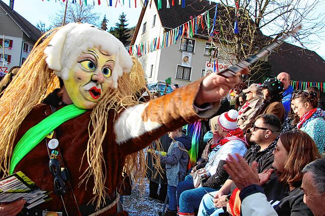 Bild 22: 56 Zünfte am Start beim Kleggau-Narrentreffen - hier die Bilder
