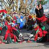 Tausende Narren und Besucher feierten am Wochenende ein friedliches Jubiläumsfest in Engen. Höhepunkt war der große Umzug mit 44 ...