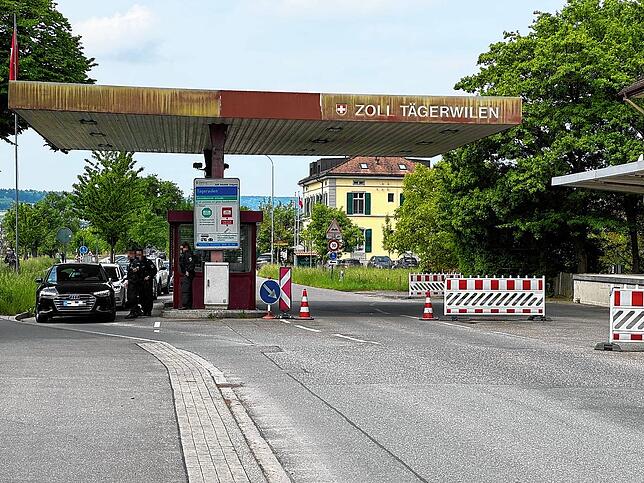 Einen Kontrollposten gibt es am Mittwoch gegen 11.30 Uhr am Zoll Tägerwilen.
