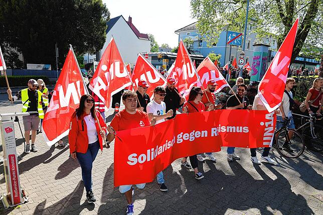 Bild 24: Gemeinsamer Protest am 1. Mai: So gingen Konstanzer und Kreuzlinger auf die Straße