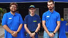 Sie stellten beim Blaulichttag des Werbe- und Förderungskreises Waldshut die Arbeit des Technischen Hilfswerks vor (von links): ...
