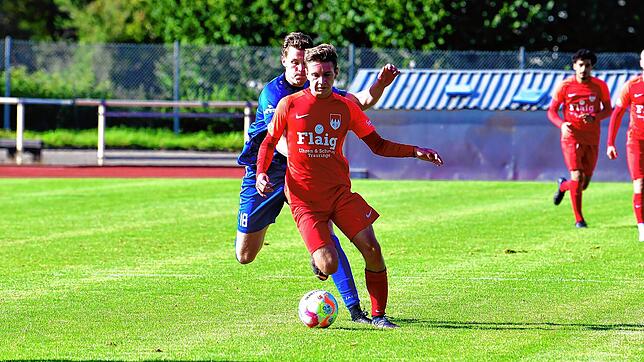 Erlösung: Yannik Stauch &ndash; hier ein Archivbild &ndash; traf in der 77. Minute zum 2:0 für den FC Tiengen im Pokal-Viertelfinale ...