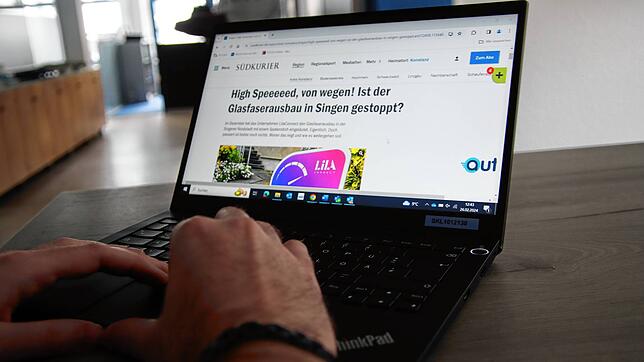 Für schnelles Internet braucht es Glasfaser und das sollte in Singen eigentlich schon lange ausgebaut werden. Doch die Firma LilaConnect ...