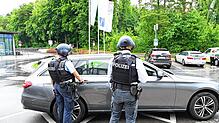Nach einem Hinweis auf eine bewaffnete Person im Bereich der Notaufnahme des Klinikums Friedrichshafen ist die Polizei am Freitag kurz ...