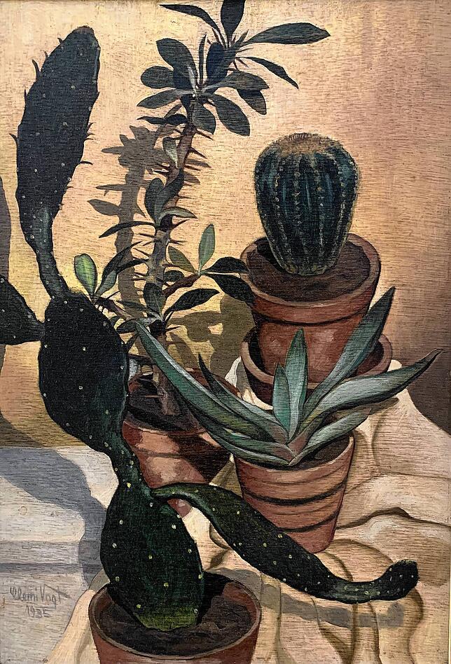 Heimelige Idylle? Das „Kaktusstilleben“ von Clemens Vogt, 1935.