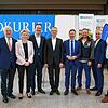 Besondere Gäste: Bei der Eröffnung (von links): Heinz Rombach (Vorstandsvorsitzender Sparkasse Hochrhein), Petra Dorfmeister ...