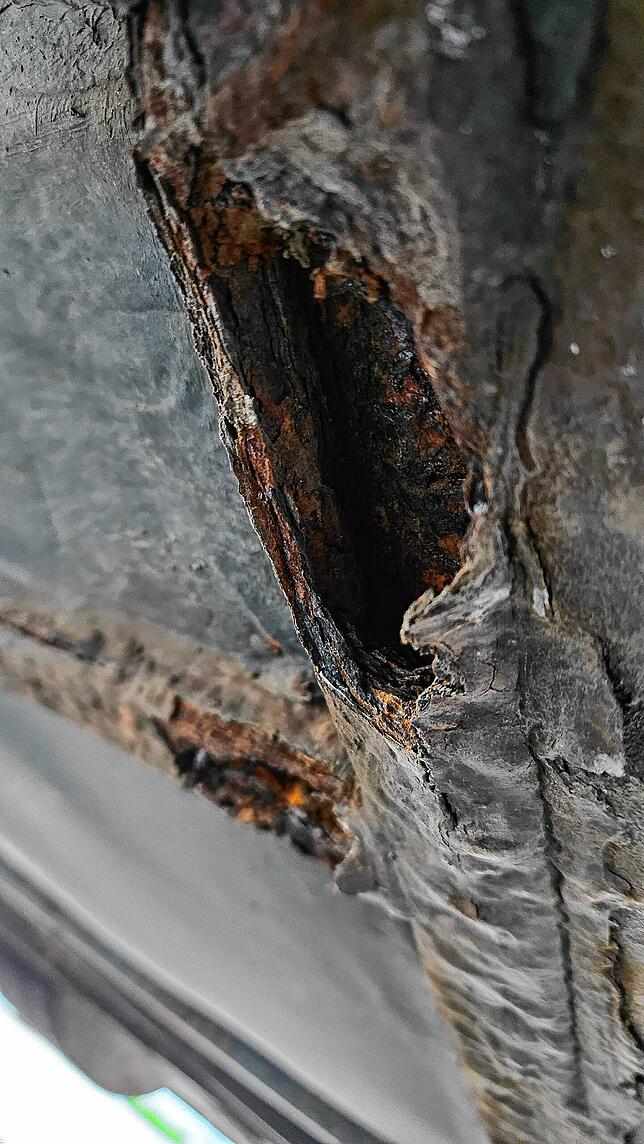 Der Rost nagt an Bauteilen.