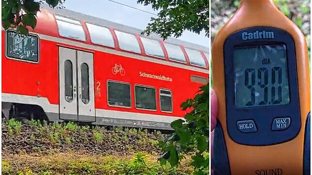 In Sachen Lärm hat sich auf der Schwarzwaldbahn seit unserer Messung im Juli 2023 (Bild) nicht viel getan. Es verdichten sich aber die ...