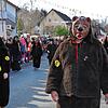 Die Steinbühlbären in ihrem Häs beim Umzug in Eigeltingen.