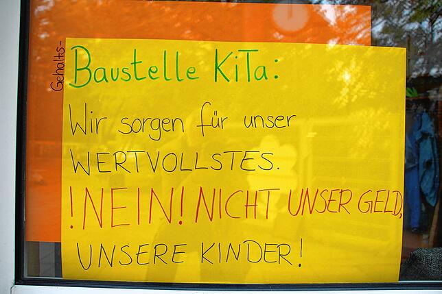 Die Kita Burderhof zeigt sich solidarisch mit streikenden Erziehern und kündigt an, beim nächsten Streik mitzumachen.