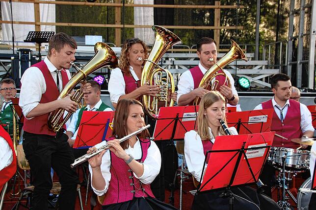 Die Musikkapelle aus Walds Ortsteil Sentenhart ist für böhmisch-mährische Blasmusik bekannt.