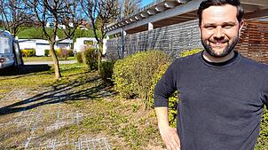 Claudius Wirth ist Geschäftsführer und Mitinhaber des Camping-Hotel Wirthshof in Markdorf. Er sagt, die Buchungen für 2025 liegen sogar ...