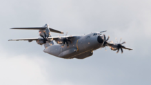 Eine Militärmaschine vom Typ A400M wird von 12. bis 14. März wieder über Friedrichshafen und der Region zu sehen sein.