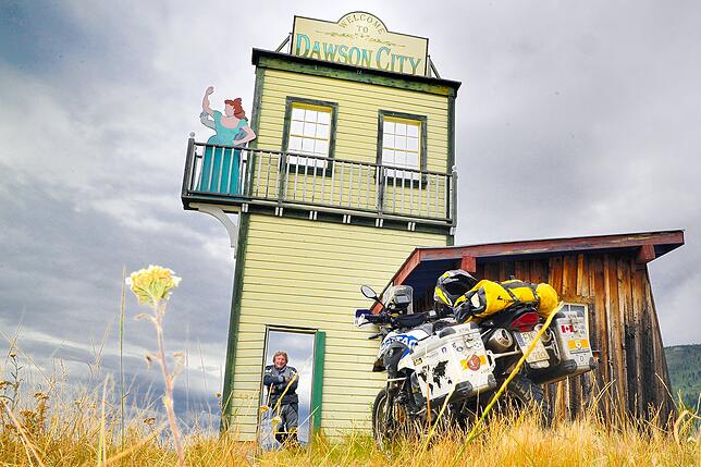 Auch in Dawson City, der Goldgräberstadt am Yukon, machte Spiegel Station.