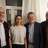 Der Vorstand des Kunstvereins Hochrhhein (von links): Schriftführer Hartmut Krisch, die neue zweite Vorsitzende Stefanie Brand, ...