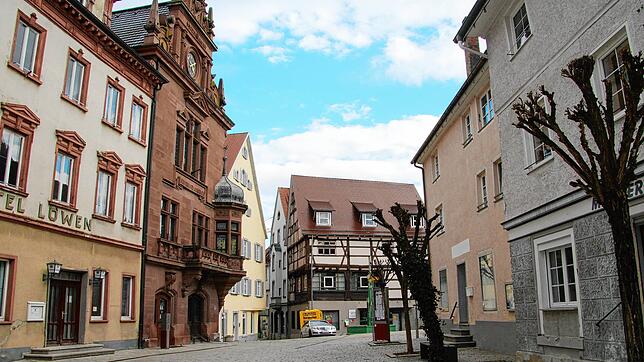 Wegen der Corona-Pandemie sind die meisten Geschäfte in der Meßkircher Altstadt geschlossen.