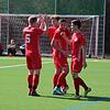 Die Spieler des FC Pfaffenweiler hatten gegen Grafenhausen mehrfach Grund zum Jubeln. Hier freuen sie sich über das 3:0 von Mike ...