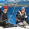 Der Überlinger Skipper Hubert Merkelbach (links) und sein Skipper Kilian Weise wurden bei der Starboot-Weltmeisterschaft im ...