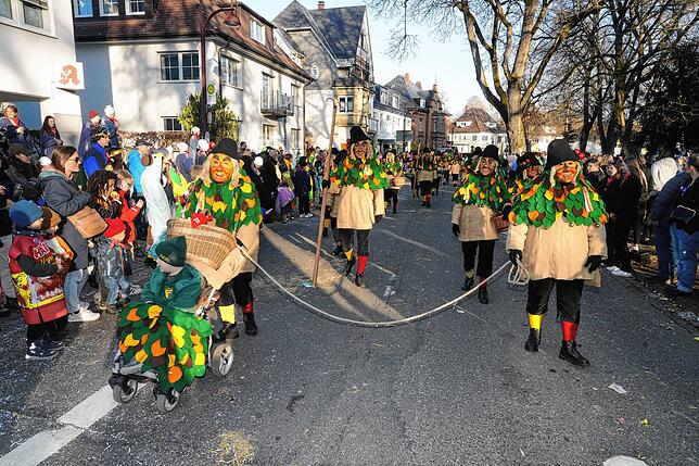 Bild 3: Tausende Narren ziehen beim Fasnet-Umzug durch die Stadt