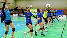 Dritte Liga, wir kommen! Die Villinger Volleyballerinnen machten am Donnerstagabend in Tübingen ihr Meisterstück.