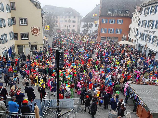 Bild 6: So viele Mäschgerle gab&lsquo;s beim Kindergartenumzug noch nie