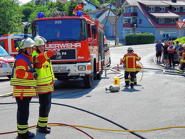Viel zu sehen: Die Feuerwehr Hänner hatte 2023 ihr 125-Jähriges Jubiläum.