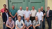 Alle anwesenden Spender, hintere Reihe von links: Stefan Gmeiner, Bereitschaftsleiterin Uschi Fischer, Arthur Boos, Klaus Mayenberger, ...
