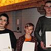 Bei der Hauptversammlung der Freilichtbühne Klausenhof haben Anna Schwarzwälder, Jakob Brenn und Jonas Huber (von links) ihre bronzene ...