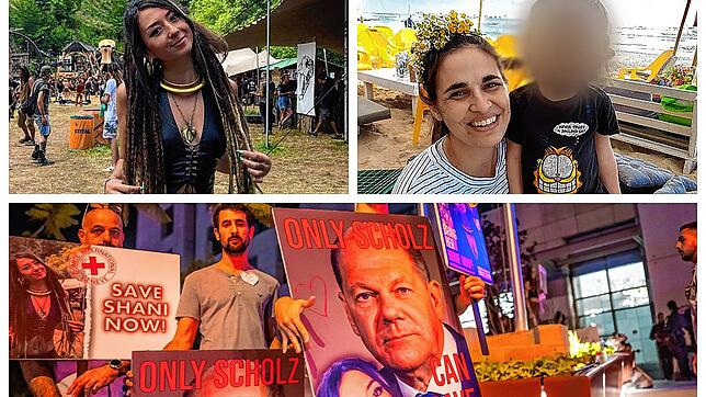 Shani Louk (links) und Yarden Romann (rechts) sollen unter den verschleppten deutschen Hamas-Geiseln sein. Freunde von Shani Louk hoffen ...