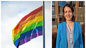 In ihrem Büro hing eine Regenbogenflagge. Diese musste Lina Seitzl (SPD) entfernen, mit Verweis auf die Hausordnung.