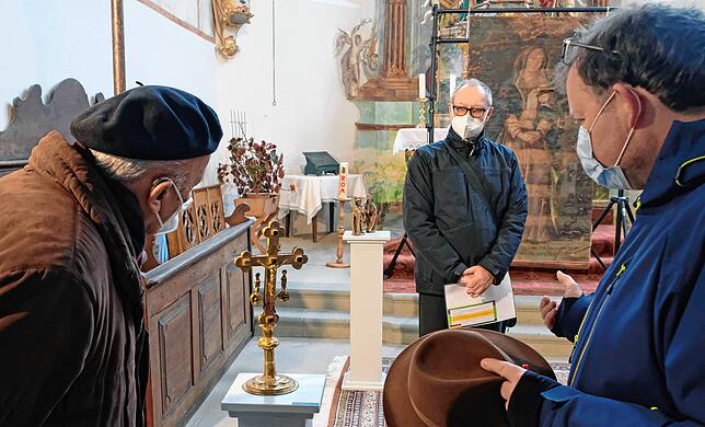 Ulrich Köberle (rechts) und Csaba Nemes (links) sind die Vorsitzenden des Vereins Konzertreihe St. Jodok, der die Ausstellung ...
