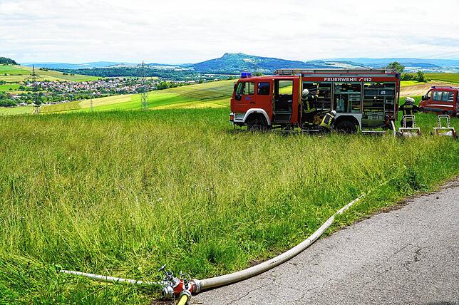 Bild 10: Bilder der Waldbrandübung der Feuerwehr Tengen