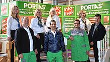Das Portas-Team der Gebrüder Dobler mit Manfred und Engelbert Dobler (von rechts) kümmert sich darum, dass Kundenaufträge fach- und ...