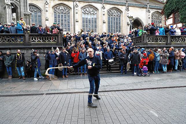 Bild 9: Überlingen: Einschnellen der Fasnet am Dreikönigstag