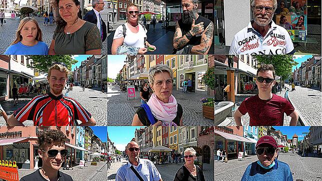 Bild : Maskenpflicht, ja oder nein? Passanten in Villingen sind bei Video-Umfrage geteilter Meinung
