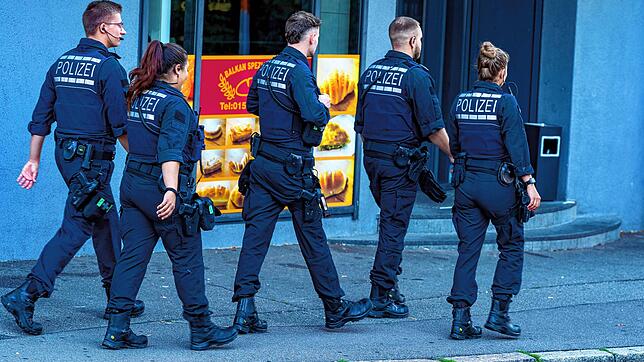 Polizei und Sicherheitspersonal waren bei der Schwenninger Kulturnacht stark präsent.