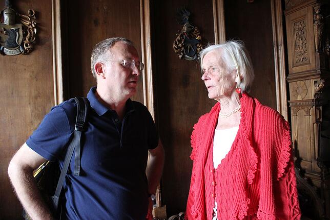Ulf Janicke (links) und die frühere Gemeinderätin der LBU, Sibylla Kleffner. Sie ist die Großmutter von Benedikt Kitt, der als jüngster ...