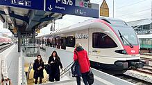Ein Seehas-Zug der SBB Deutschland GmbH. Zuletzt legte die DB InfraGo auf der Strecke zwischen Konstanz und Engen immer wieder ...