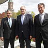 Auf Partner-Kurs in der Ortenau: Die Vorstände der Volksbank Schwarzwald-Baar-Hegau, von links: Ralf Schmitt, Vorsitzender Joachim ...